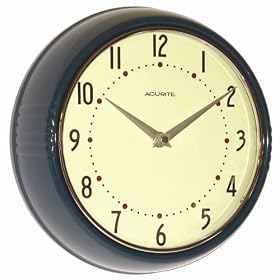 Chaney Instruments Retro Blue Wall Clock