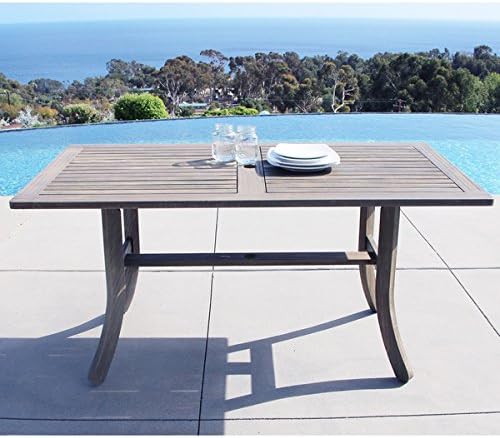Renaissance Outdoor Hand-scraped Hardwood Rectangular Table