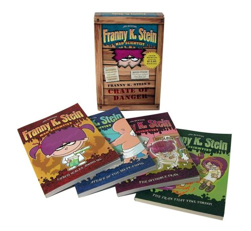 Franny K. Stein's Crate of Danger (Boxed Set): Lunch Walks Among Us; Attack of the 50-Ft. Cupid; The Invisible Fran; The Fran That Time Forgot (Franny K. Stein, Mad Scientist)