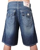 TRUE RELIGION Newport Medium Wash Mens Jean Shorts