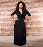 517PXS K7gL. SL160  Plus Size Desert Rain Maxi Dress   Black (1x, Black Noir)