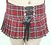 Folter Clothing Red Plaid Mini skirt Adult Schoolgirl Skirt Small - XL