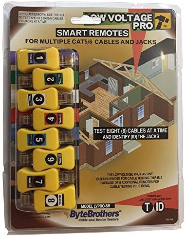 Triplett / Byte Brothers LVPRO-SR Smart Remotes for Multiple CAT5/6 Cables and Jacks for LVPRO Series Cable Testers by Byte Brothers