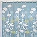 InterDesign Daizy Shower Curtain, Blue and Sage, 72 x 72-Inch