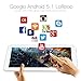iRULU eXpro X1s 10.1 Inch Tablet PC, Android 5.1 Lollipop, Quad Core, GMS Certified by Google, 16GB - White Front