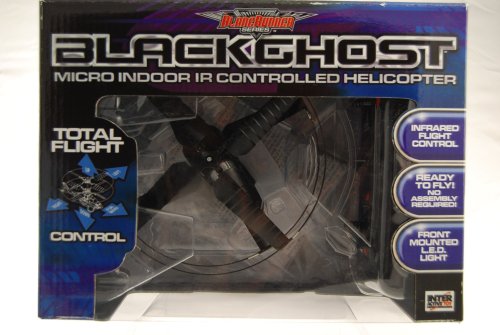 Childrens Toyshop  Toys : BladeRunner Black Ghost Helicopter Indoor and Outdoor R/C Helicopter