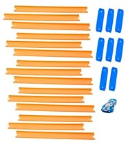 Hot Wheels Track Builder Straight Track Includes 15 Feet of Track and a Bonus Car
