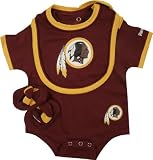 Washington Redskins 2009 Newborn Creeper, Bib & Bootie Set