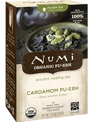 Grocery: Numi Organic  Cardamom Puerh Tea Bags, 16-Count, 1.19 Oz. - Numi