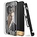(iPhone 6/) iPhone 6S Belt Clip Case - Encased Slim Grip Cover with Holster (with Screen Guard Protector) - Black Gold