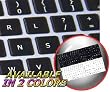 MAC DVORAK KEYBOARD STICKERS ON BLACK BACKGROUND