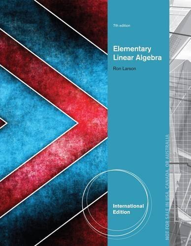 Elementary Linear Algebra by Ron Larson (2012-03-19)