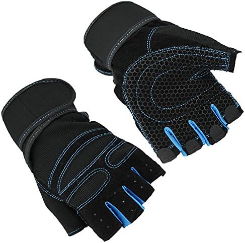 MolGym Fingeless Non-slip WOD Gloves for Weight Lifting Crossfit Training Fitness Gym Workout Sports