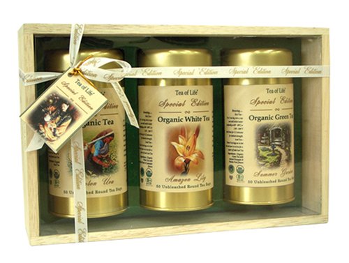 Tea of Life Special Edition Gift Box, w  Ceylon Uva Organic Tea, Amazon Lily, Organic... by Tea of Life Special Edition