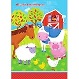8 ct Barnyard Farm Animal Party Loot Bags