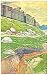 Art Deco Litho Postcard Balkan Railway