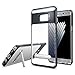 Galaxy Note 7 Case, Spigen [Crystal Hybrid] Metal Kickstand [Metal Slate] Clear TPU / PC Frame Slim Dual Layer Premium Case for Galaxy Note 7 (2016) - (562CS20386)