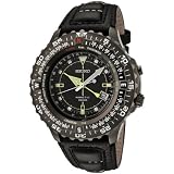 Seiko Men's SKA425 Kinetic Multifunction Black Leather Watch