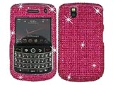 Hot Pink Bling Rhinestone Faceplate Diamond Crystal Hard Skin Case Cover fo ....