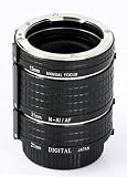 Automatik Zwischenringe fr Makrofotographie passend zu Fujifilm FinePix S5 Pro, S3 Pro, S2 Pro, S1 Pro