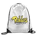 YesYouGO Rabbids Invasion Logo Unisex Drawstring Backpacks/Bags