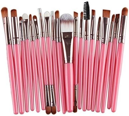Angle Jewelry 20 pcs Makeup Brush Set tools ,Make-up Toiletry Kit Wool Make Up Brush Set (Rose Gold ) Girl's Profesional set