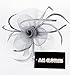 Fascinator Hat with Headband for Women Lady Grey