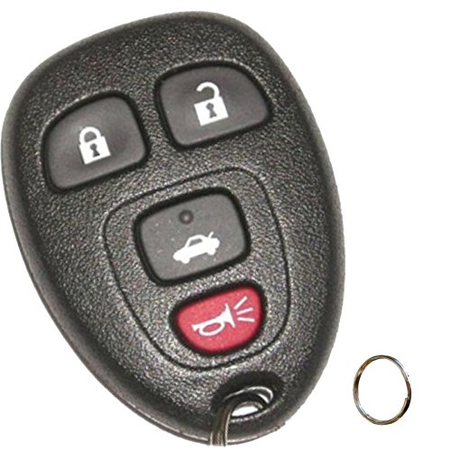 Discount Keyless Replacement 4 Button Automotive Keyless Entry Remote Control Transmitter with Key Ring Compatible with GM Vehicles 15252034