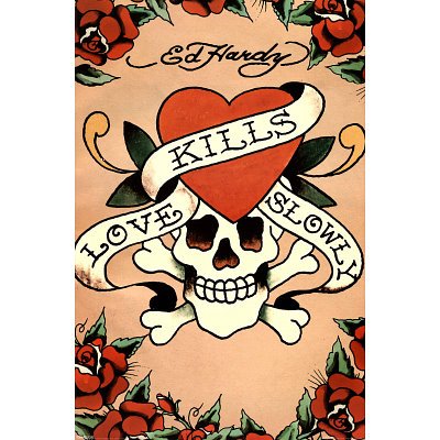(24x36) Ed Hardy (Love Kills Slowly, Tattoo) Art Poster Print
