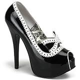 Teeze-15, 5 3/4" Heel Concealed Platform Pump With Bow: Size 7