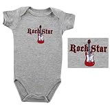 Baby-Says Bodysuit - Rock Star, Newborn by Luvable Friends