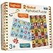 Alphabet Puzzle, 2-Sided (English-Hindi)