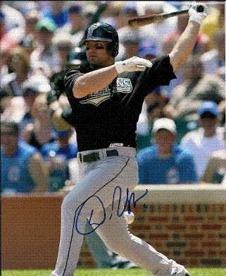 Autographed/Hand Signed 8x10 Photo Dan Uggla Florida Marlins