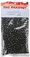 The Beadery 6 by 9mm Barrel Pony Bead in Black, 900-Piece