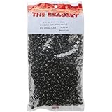 The Beadery 6 by 9mm Barrel Pony Bead in Black, 900-Piece