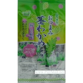 Muraoka Kuki Wakame Seaweed - Pickled Ume Flavored with Product Brochure and Pier Mall Home Recipes - 2.10 Oz
