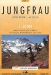 Carte de randonn�e : Jungfrau p�destre
