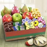 Spring Bouquet of Sweets and Large Fruit Gift Box by Golden State Fruit Cheap