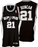 Tim Duncan Black adidas NBA Authentic San Antonio