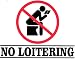 Novelty Sign: No Loitering