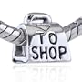 Love To Shop Bag Handbag Heart Bead Charm Fits Pandoracharms And Beads