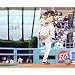 Steiner Sports MLB Los Angeles Dodgers Clayton Kershaw White Signed Jersey Winding Up to Pitch 8-by-10-Inch Signed Photograph