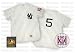Mitchell & Ness Joe Dimaggio New York Yankees Cooperstown Authentic Throwback Baseball Jersey #5 White Pinstripe (48)