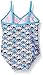 Tommy Bahama Girls' One Piece Shell Swimsuit with Skirt