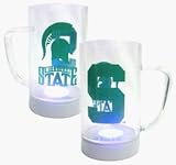Michigan State Spartans Glow Mugs - Set of 2