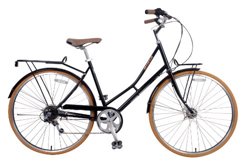 City Bike , Commuting bicycle 700C , Black , Women's by Biria