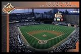 Camden Yards Baltimore Orioles Park Mlb New Art White Wood-Mounted Poster Print - 24 X 36