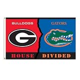 Georgia Bulldogs/Florida Gators 5' x 3' House Divided Flag