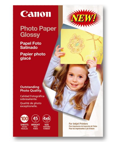 Canon Photo Paper Glossy, 4 x 6 Inches, 100 Sheets (0775B022)