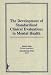 Books : The Development of Standardized Clinical Evaluations in Mental Health